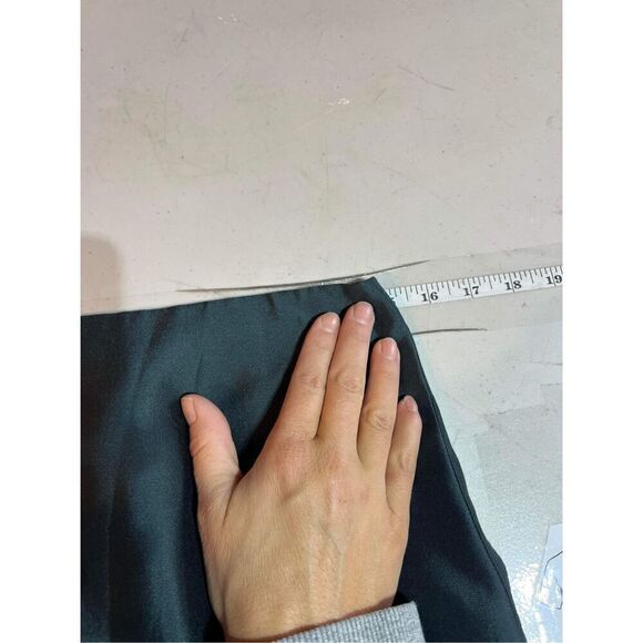 NWT Talbots Teal Silk Gazar pencil straight skirt Size 4 Side Zip Luster new 119 - Picture 8 of 9